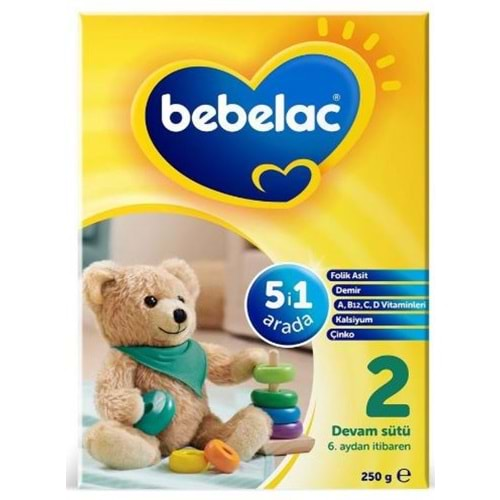 Bebelac 2 Vitamin Demir 250 Gr