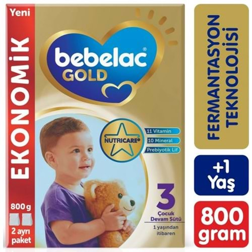 Bebelac Gold 3 Devam Sütü 800 Gr