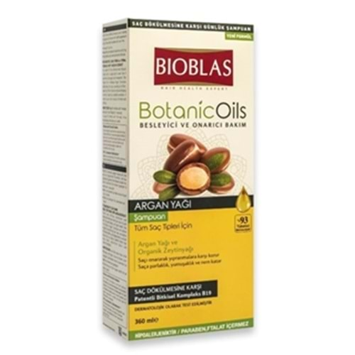 Bioblas Botanic Oils Argan Şampuan 360 Ml