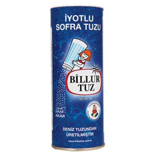 Billur Tuz İyotlu Tuzluklu 125 Gr