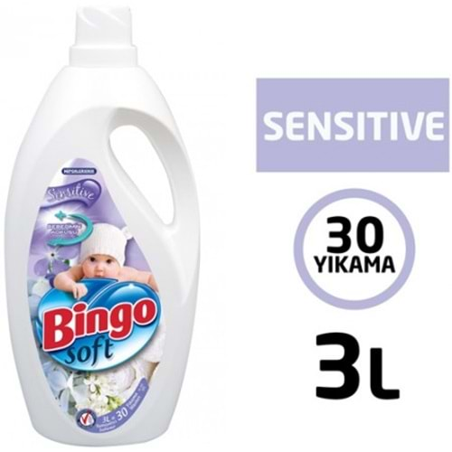 Bingo Soft Yumuşatıcı 3 Lt Sensitive