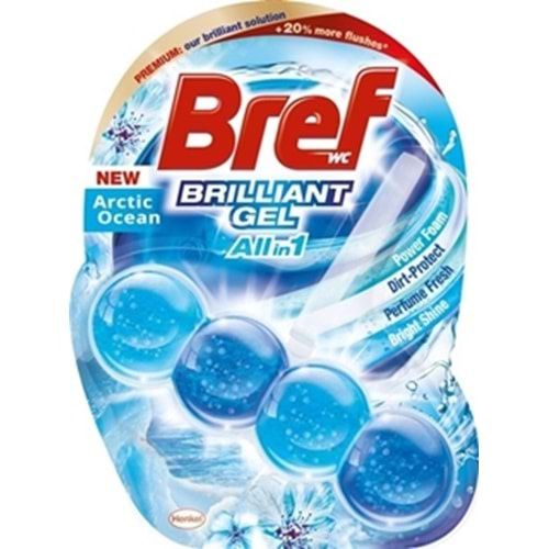 Bref WC Brilliant Gel Tekli Tuvalet Bloğu Okyanus 42 Gr