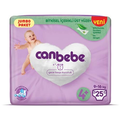 Canbebe Jumbo Maxi Plus 4+ No 9-16 Kg 25 Li