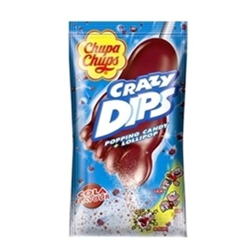 Chupa Chups Crazy Dıps Patlayan Şeker 16 Gr Kola