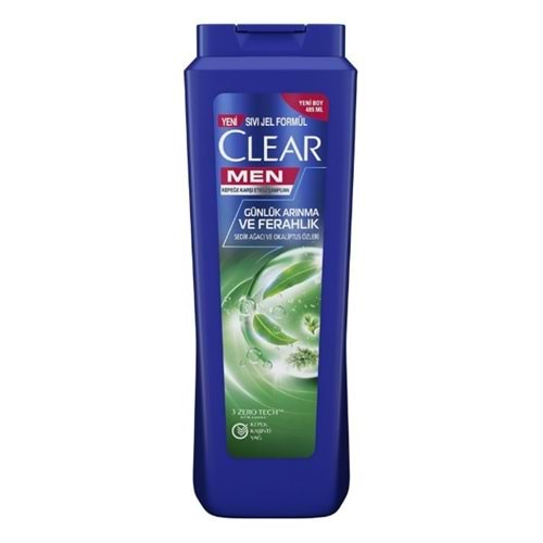 Clear Men Kepeğe Karşı Etkili Günlük Arınma ve Ferahlık Şampuan 485ml