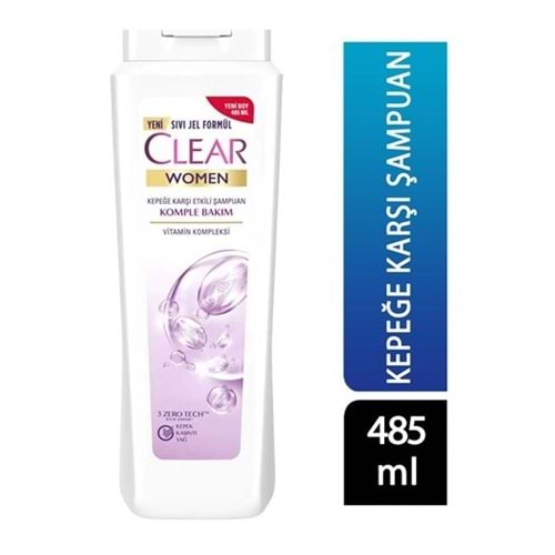 Clear Şampuan 485 Ml Kadın Komple Bakım