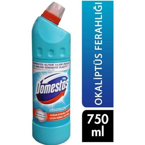 Domestos Çamaşır Suyu 750 ml Okaliptüs Ferahlığı Çeşitleri