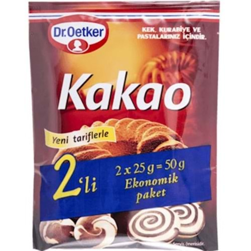 Dr. Oetker Kakao 2 Li 50 Gr