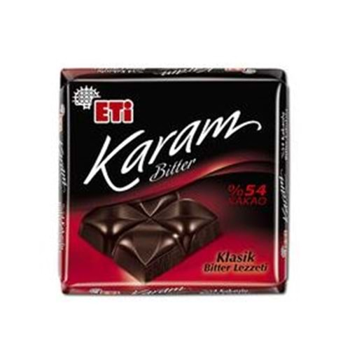 Eti Karam %54 Kakaolu Bitter Çikolata 60 Gr