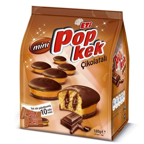 Eti Popkek Mini Çikolatalı 180 Gr 10 Lu