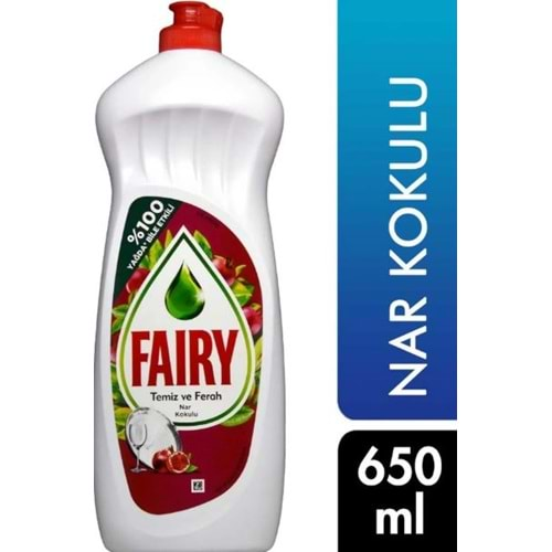 Fairy Sıvı Bulaşık Deterjanı Nar 650 Ml