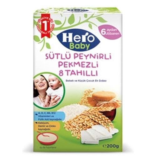 Hero Baby Ek Besin Mama Süt-Peynir Pekmez 200 Gr