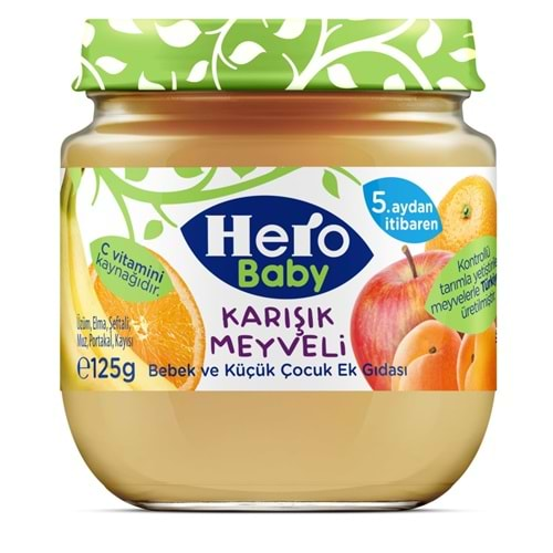 Hero Baby Karışık Meyveli Kavanoz 125 Gr