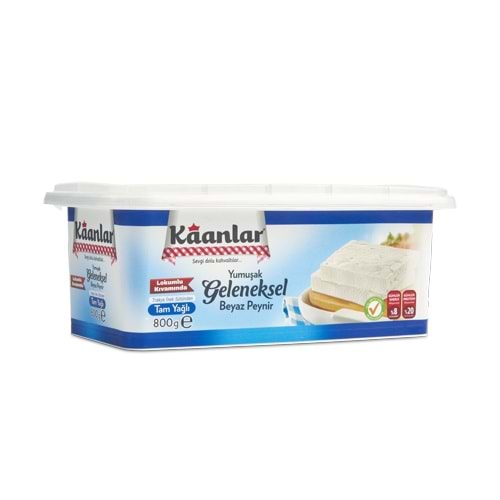 Kaanlar Geleneksel Tam Yağlı Beyaz Peynir 800 Gr