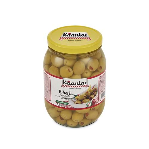 Kaanlar Biberli Yeşil Zeytin 1 Kg