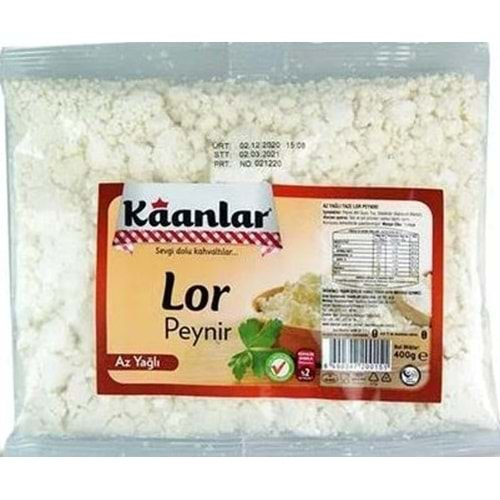 Kaanlar Lor Peynir 400 Gr