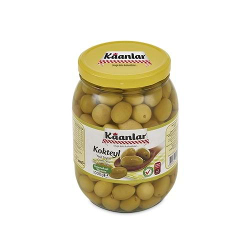 Kaanlar Yeşil Zeytin Kokteyl 1 Kg