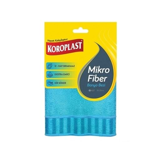 Koroplast Temizlik Bezi Mikrofiber 2'li Banyo