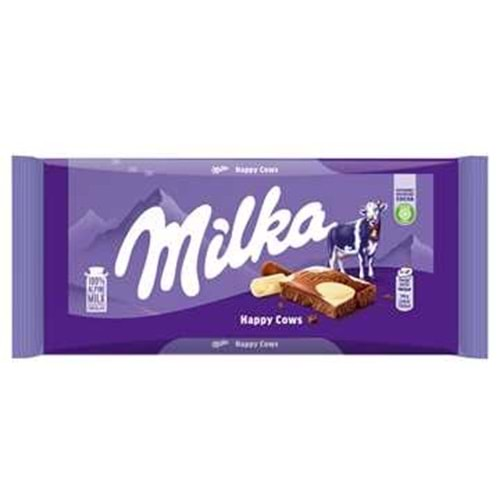 Milka Happy Cows Çikolata Sütlü 100 Gr