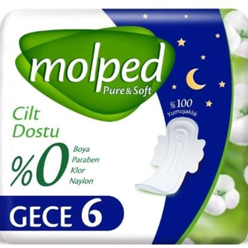 Molped Pure & Soft Gece 6 lı