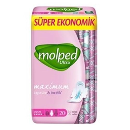 Molped Ultra Süper Ekonomik Uzun Gece Hijyenik Ped 20 lı