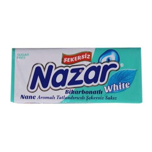 Nazar Sakız 5li Şekersiz White Nane