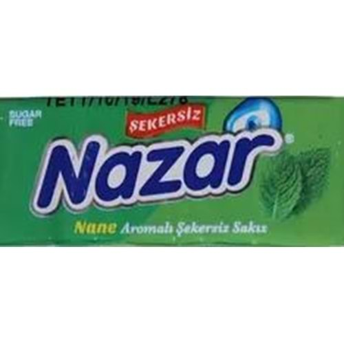 Nazar 5'li Nane Aromalı Şekersiz Sakız