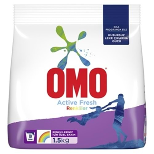 Omo Toz Çamaşır Deterjanı Renkliler 1,5 Kg