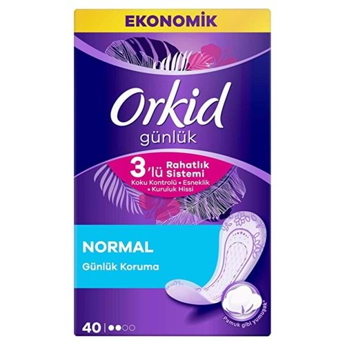 Orkid Günlük Ped Normal Ekonomik Paket 40 Ped