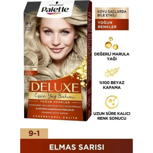 Palette Deluxe Deluxe Yoğun Renkler 9-1 Küllü Sarı