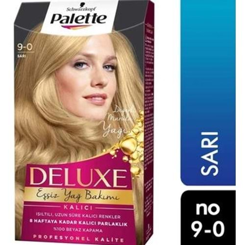 Palette Deluxe Yağ Bakımlı Saç Boyası 9.0 Sarı