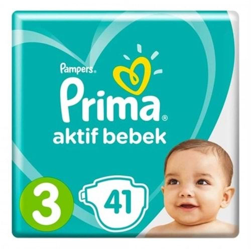 Prima Bebek Bezi Aktif Bebek 3 Boy 6-10 Kg 41 Li