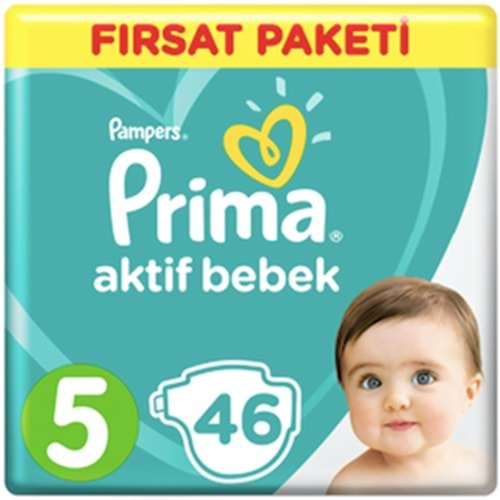 Prima Bebek Bezi Aktif Bebek 5 Beden Junior Fırsat Paketi 46