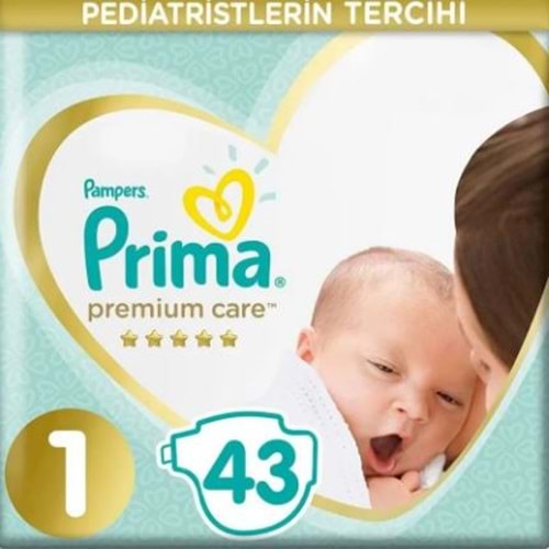 Prima Premium Care No:1 Yenidoğan 43 Adet Bebek Bezi