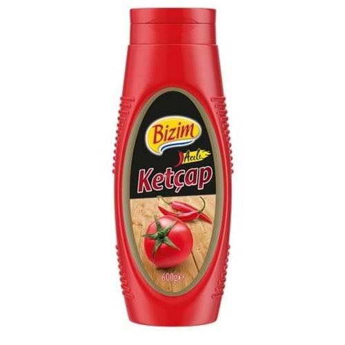 Ülker Bizim Ketçap Acılı 600 Gr