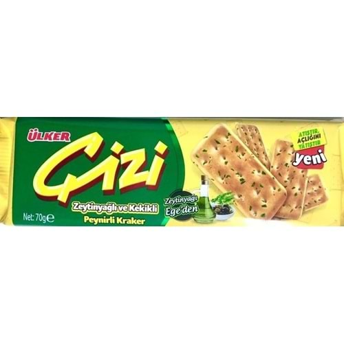 Ülker Çizi Zeytinyağlı Kekikli Kraker 70 Gr