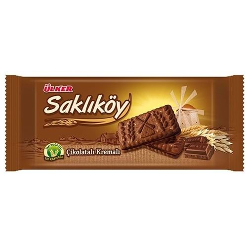 Ülker Saklıköy Çikolata Kremalı Yulaflı Bisküvi 80 Gr