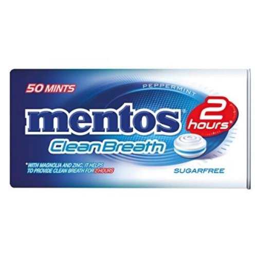 Vivident Mentos Clean Breath Nane 21Gr