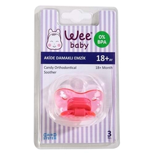 Wee Baby Akide Silikon Damaklı Emzik No: 3 Kod: 113