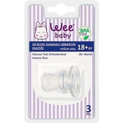 Wee Baby Silikon Biberon Emziği Yoğun Akış No:3 Kod: 822