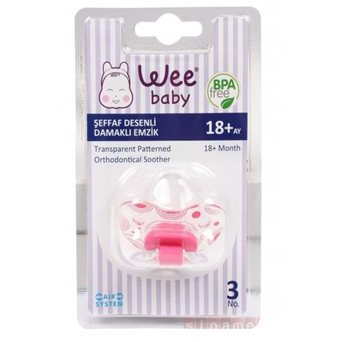 Wee Baby Desenli Damaklı Emzik No: 3 Kod: 838