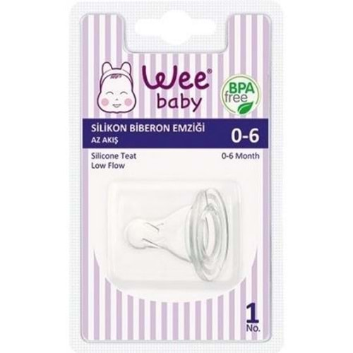 Wee Baby Silikon Biberon Emziği Az Akış No:1 Kod: 866