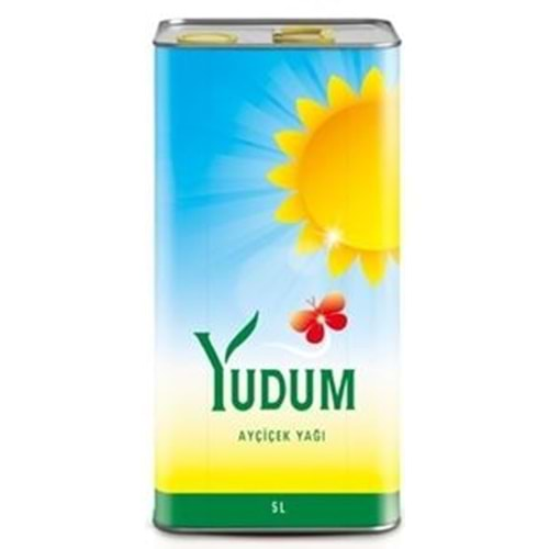 Yudum Teneke Ayçiçek Yağ 5 Lt