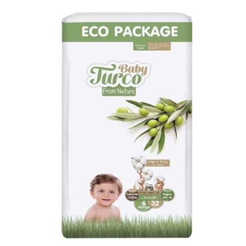 Baby Turco Bebek Bezi Ekonomik Paket No:6 32 li