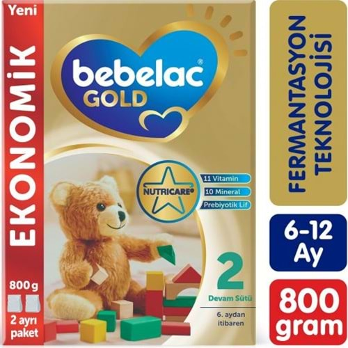 Bebelac Gold 2 Devam Sütü 800 Gr