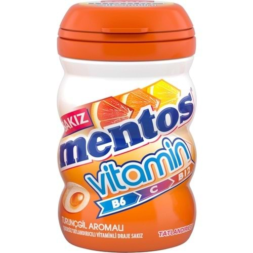 Mentos Vitamin Turunçgil Aromalı Draje Sakız