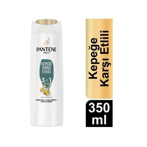 Pantene Kepeğe Karşı Etkili 3'ü1 Arada Şampuan 350 Ml