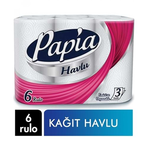 Papia Havlu 6 Lı