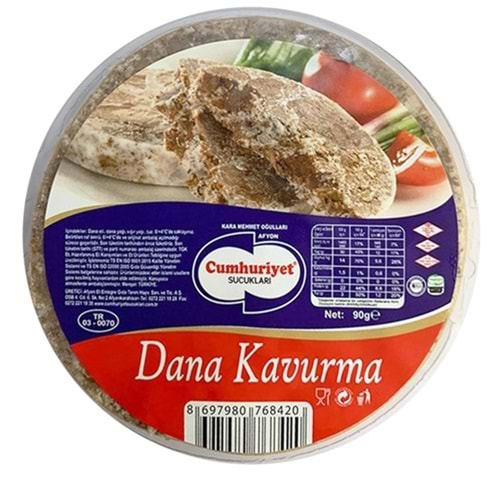 Cumhuriyet Kavurma 90 Gr