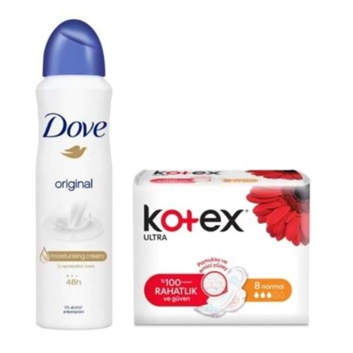 Dove Deodorant Original 150 ml + Kotex Normal Hediyeli